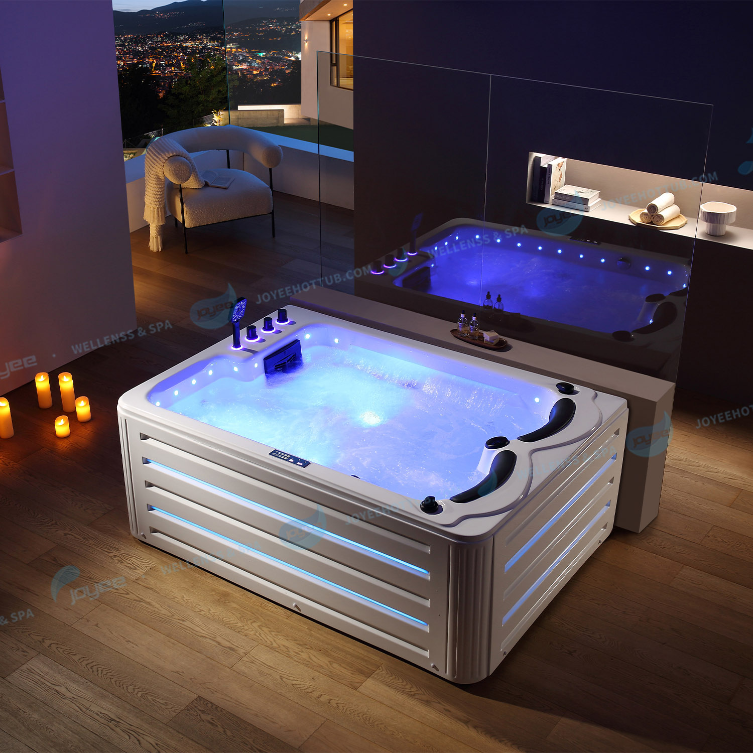 2 Personen verwenden eine Badewanne