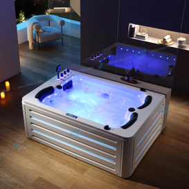 Acryl -Whirlpool -Badewannen | Freistehende Hydromassesage Jacuzi Indoor Spa - Joyee 