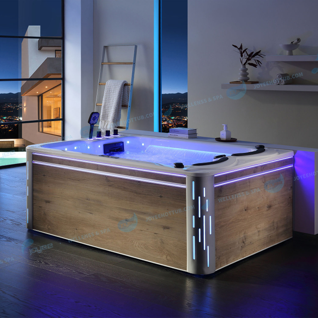 Garten Hinterhof exterior freistehende Badewanne | Whirlpool Jakuzy mit Jets - Joyee 
