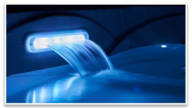 Led-Wasserfall des Whirlpools