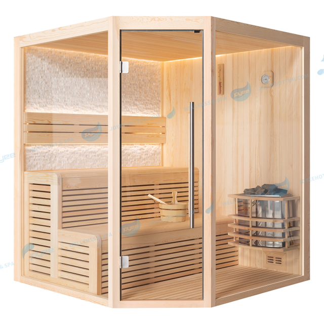 China Lieferant Holz Indoor Control Trockensauna |JOYEE