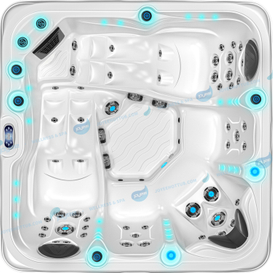 Acryl -Whirlpool 5 Personen im Freien Spa | Balboa Whirlpool Massage Spa - Joyee
