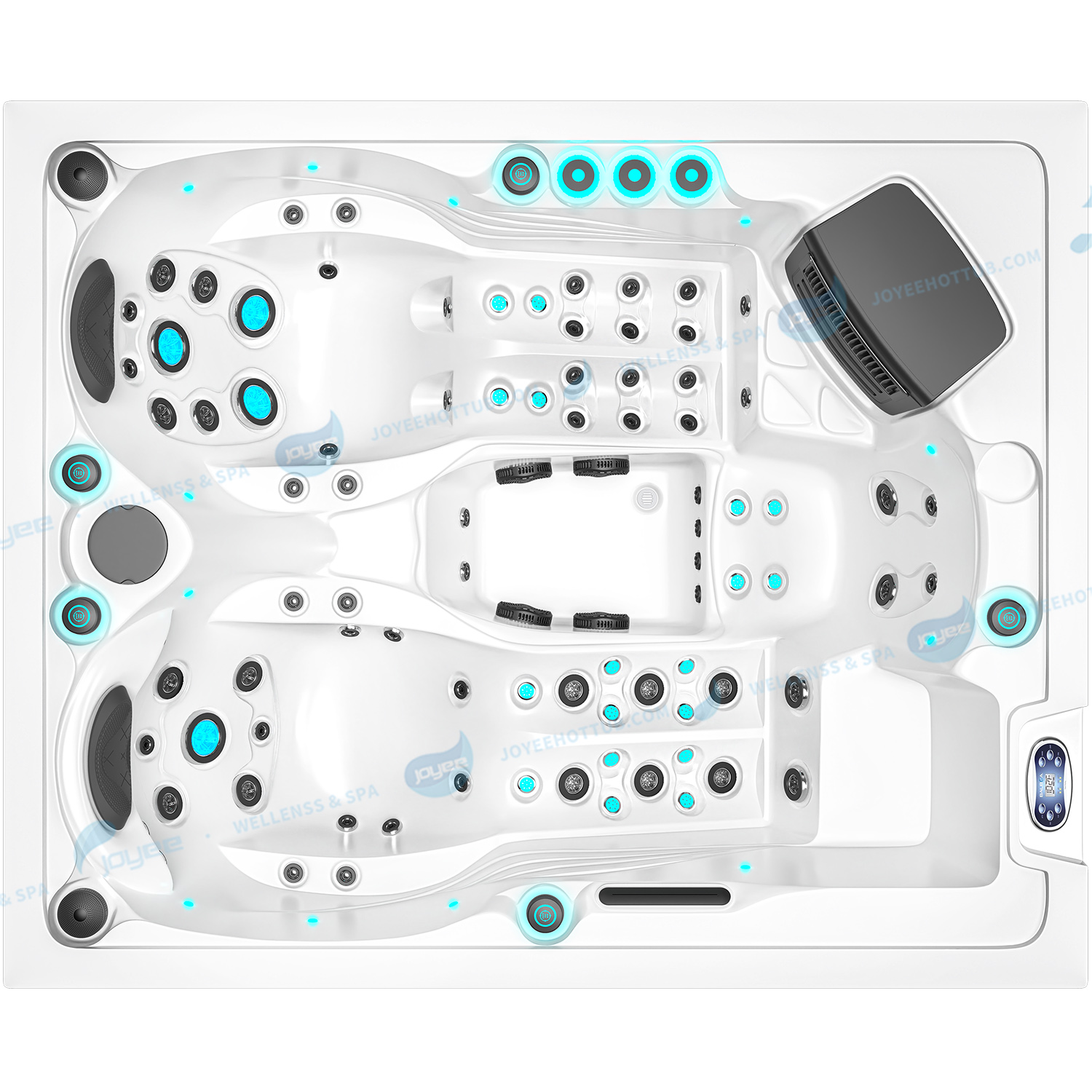 3 Personen Whirlpool 
