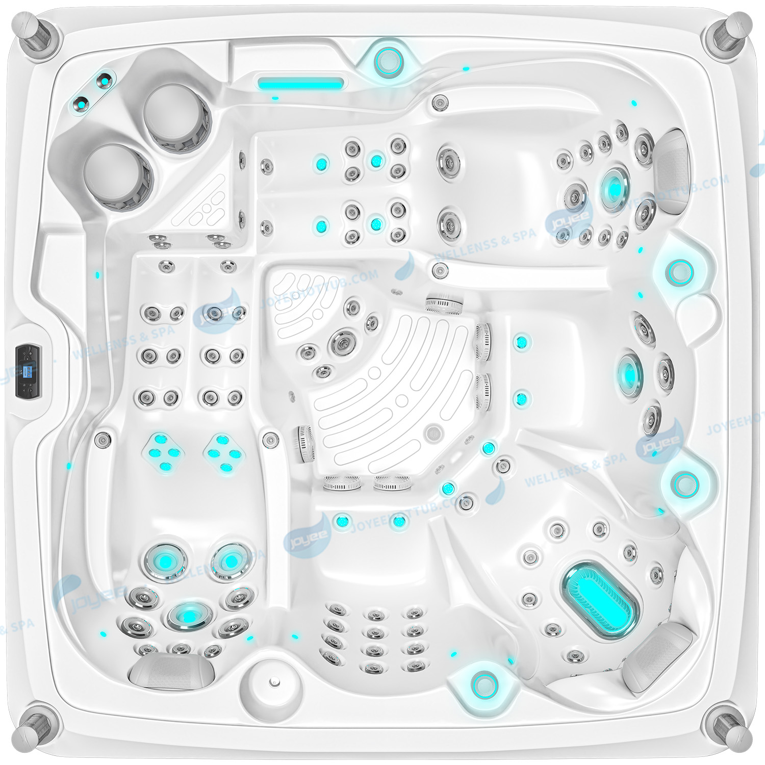 Hot Sale 5-Personen-Whirlpool im Freien | Balboa Luftdüsen-Massage-Whirlpool - JOYEE